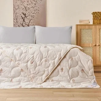 Soft Tek Kişilik Yün Yorgan - Beyaz - 155x215 cm ürün görseli 1