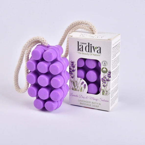 Diva Lavanta Duş ve Masaj Sabunu - Mor - 120 gr ürün görseli 1