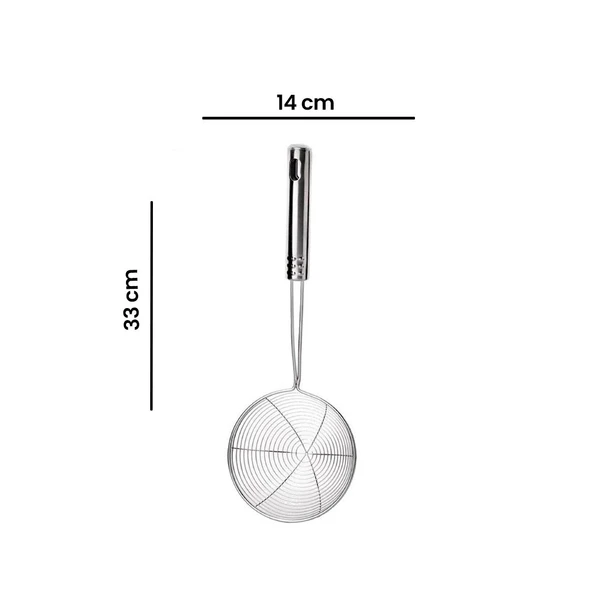 Çelik Kevgir - 33 cm - Resim 2
