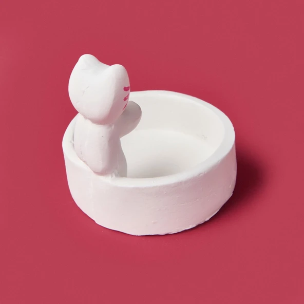 Deco Cat Mumluk - Beyaz - 5 cm - Resim 3