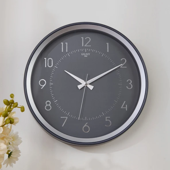Duvar Saati - Füme - 36 cm ürün görseli 1