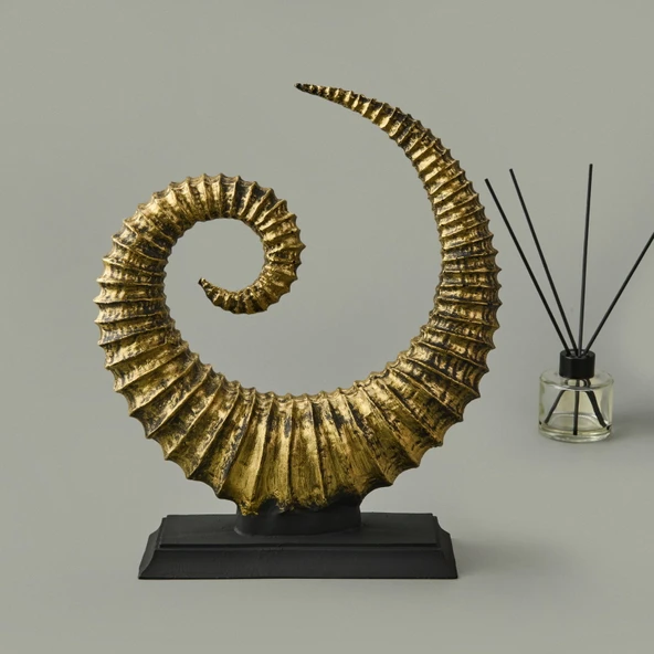 Deco Coquillage Dekor - Gold - 33 cm - Resim 2