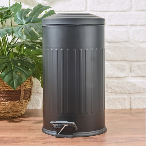 Living Vintage Çöp Kovası - Siyah - 16 lt ürün görseli 1