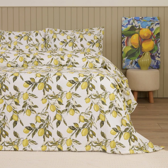 Soft Fresco Tek Kişilik Pike Takımı - Beyaz ürün görseli 1
