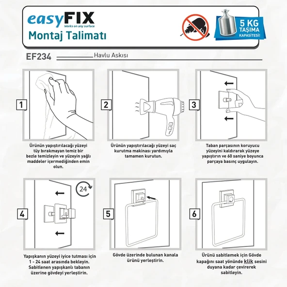 Easy Fix Kare Havluluk - Resim 3