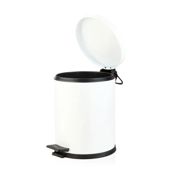 Bath Pedallı Çöp Kovası - Beyaz - 5 lt - Resim 3