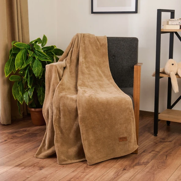 Soft Cozy Wellsoft TV Battaniyesi - Kahverengi - 120x160 cm ürün görseli 1
