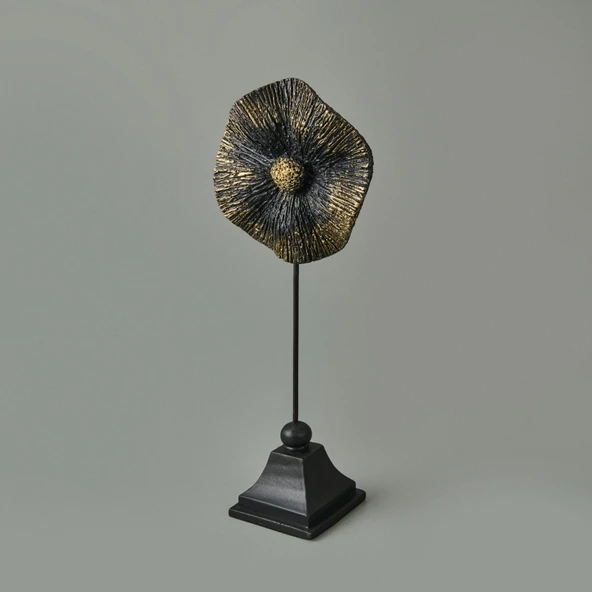 Deco Begonvil Dekor - Siyah / Gold - 32 cm - Resim 3
