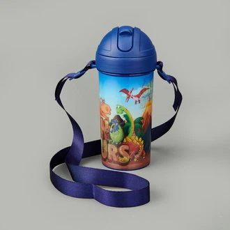 Cosmo Dinozor Figürlü 3D Tritan Matara - Renkli - 415 ml ürün görseli 1