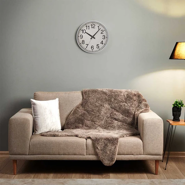 Simplex Duvar Saati - Beyaz - 38 cm - Resim 2