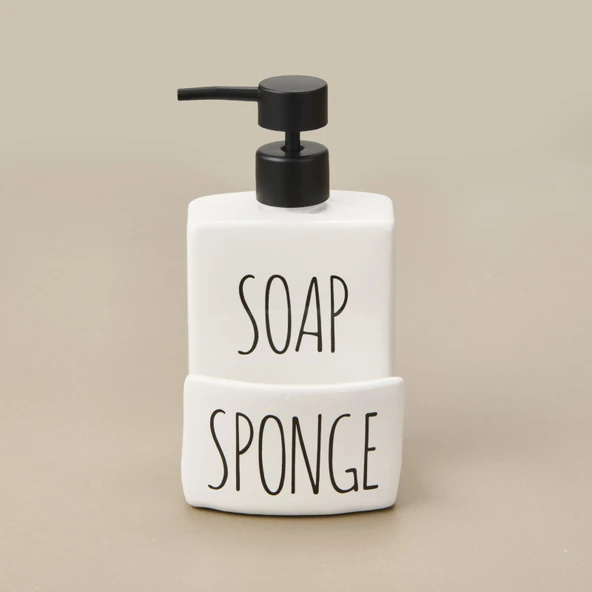 Soap Sıvı Sabunluk - Beyaz / Siyah ürün görseli 1