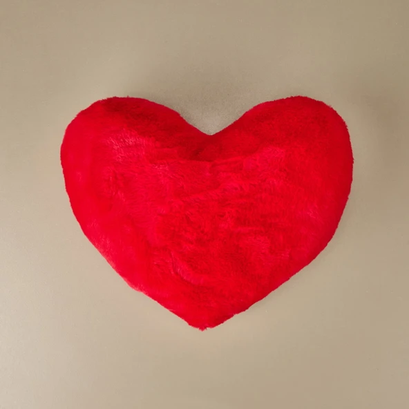Soft Love Figürlü Yastık - Kırmızı - 45 cm - Resim 2