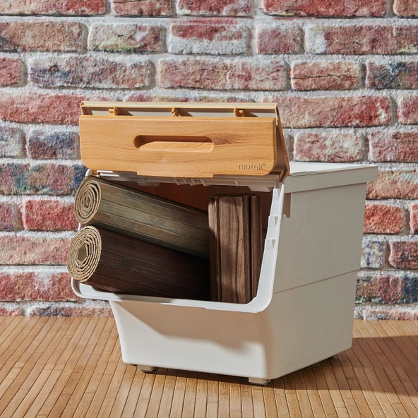 Bambu Görünümlü Tekli Organizer - 33 lt ürün görseli 1
