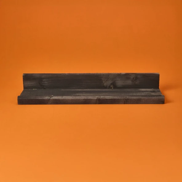 Dekor L Duvar Rafı - Siyah - 49x14x7 cm - Resim 2