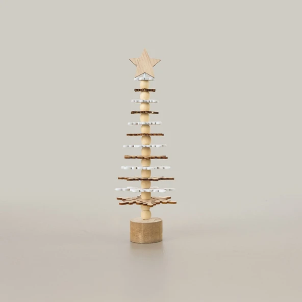 Ahşap Çam Ağacı - Asorti - 7,5x25 cm - Resim 2