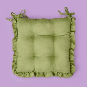 Soft Nora Sandalye Minderi - Yeşil - 40x40 cm ürün görseli 1