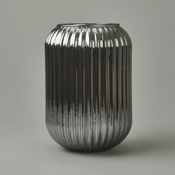 Deco Line Vazo - Füme - 20 cm - Resim 2