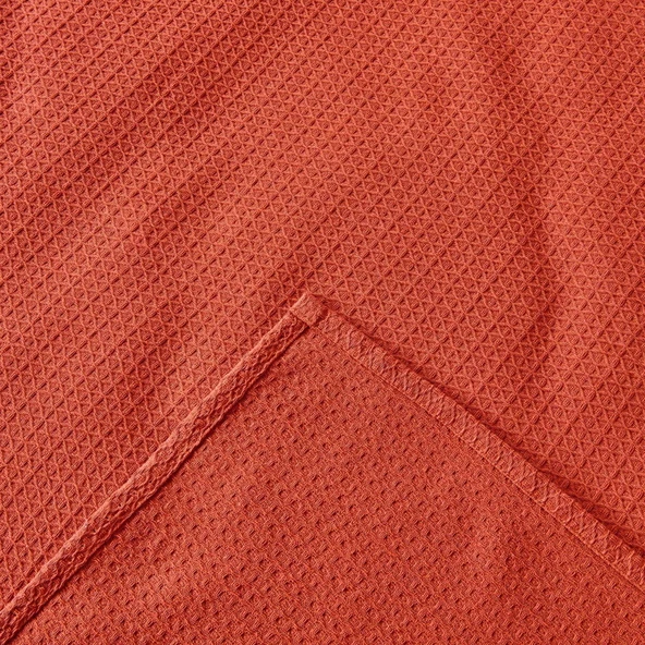 Soft Terra Çift Kişilik Pike - Kiremit - 200x220 cm - Resim 2