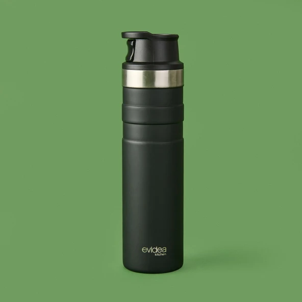Kitchen Bireysel Termos - Siyah - 600 ml - Resim 2