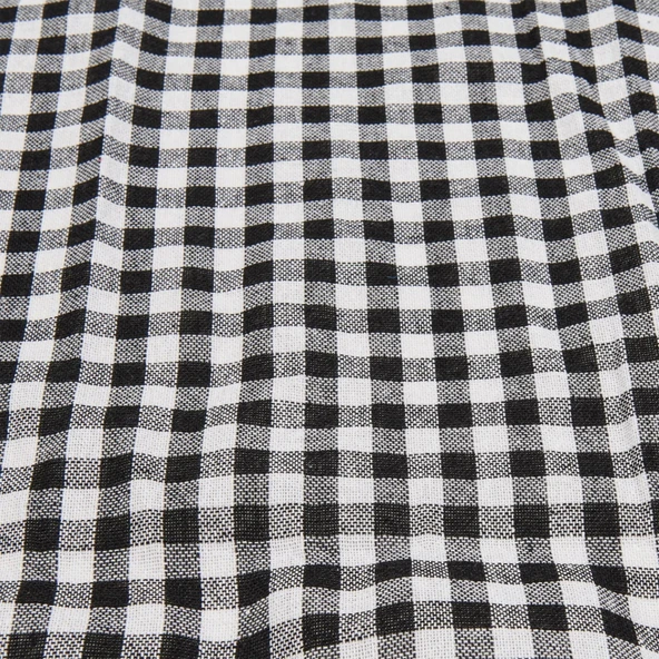Soft Ekoseli Piknik Örtüsü - Siyah - 165x165 cm - Resim 2
