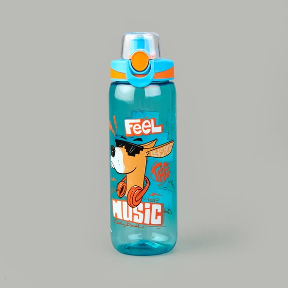 Trego Feel Musica Kilitli Tritan Matara - Renkli - 630 ml ürün görseli 1