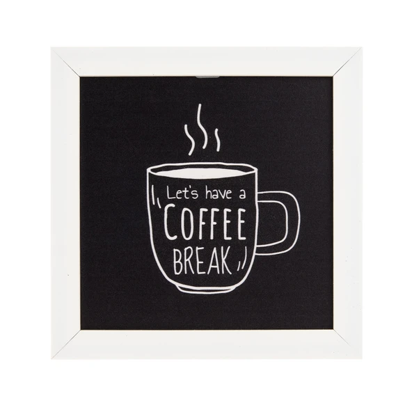 Deco Coffee Duvar Panosu - Siyah - 20x20 cm - Resim 2