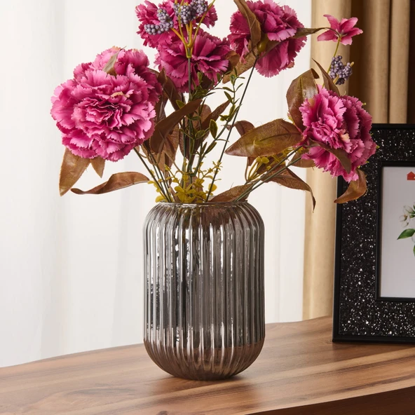 Deco Line Vazo - Füme - 20 cm ürün görseli 1