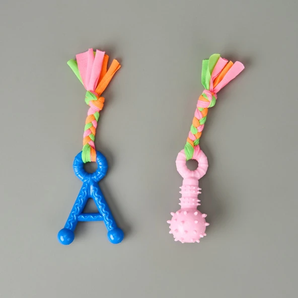 Halatlı Köpek Oyuncağı - Asorti - 21x7 cm ürün görseli 1