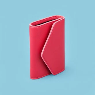 Yatay Akordiyon PVC Kartlık - Fuşya - 7x11 cm ürün görseli 1