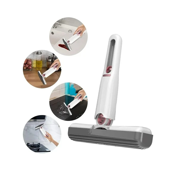 Taşınabilir Mini Mop - Beyaz - 30 cm - Resim 2