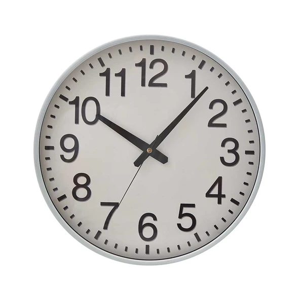 Simplex Duvar Saati - Beyaz - 38 cm - Resim 3