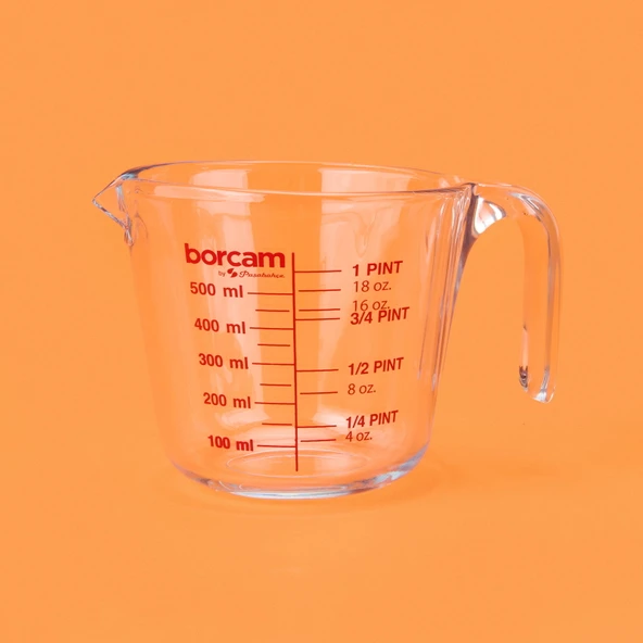 Borcam Ölçü Kabı - Şeffaf - 500 ml ürün görseli 1