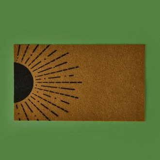 Güneş Halfsun Kapı Paspası - Bej / Siyah - 35x60 cm - Resim 2