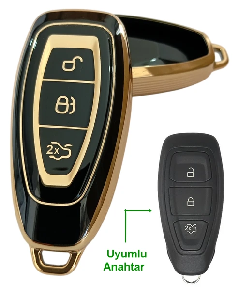 Ford Focus Fiesta Mondeo Kuga C Max Uyumlu Kumanda Anahtar Kılıfı Oto Anahtarlık ürün görseli 1