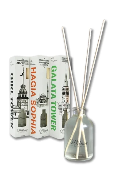 Wilma Secret Bambu Çubuklu Mango Oda Kokusu 50ml - İstanbul Koleksiyon (4 ADET) ürün görseli 1