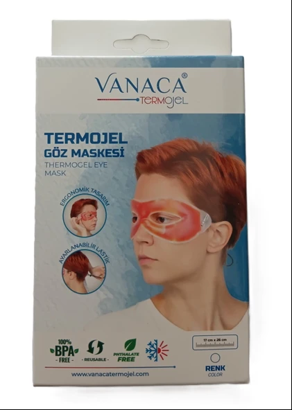 Termojel Göz Maskesi - Ayarlanabilir Lastikli Ergonomik Tasarım ürün görseli 1