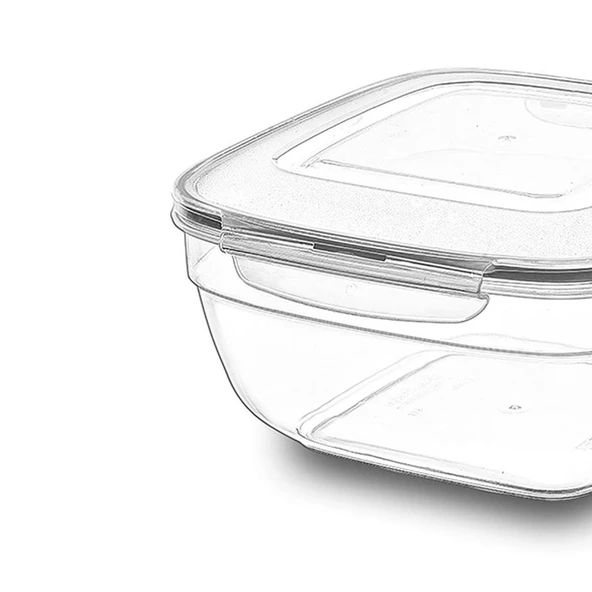 Fresh Box Kare Saklama Kabı - 600 ml - Resim 3