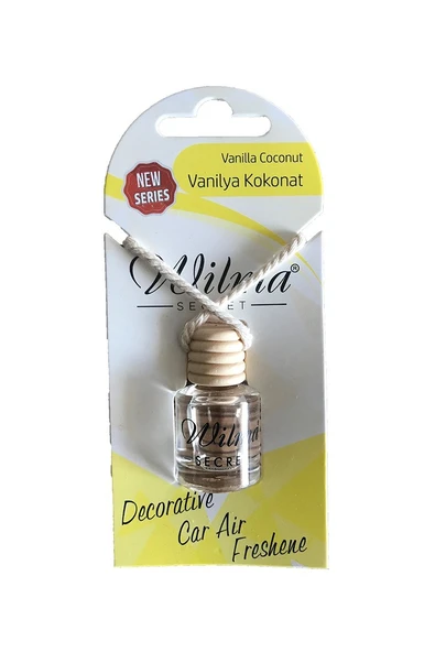 Wilma Secret 8cc Askılı Oto Kokusu Vanilya Coconut (2 ADET) ürün görseli 1