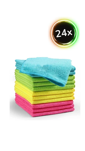 Wilma Secret Çok Amaçlı Mikrofiber Temizlik Bezi 96 Adet 30×30 Cm ürün görseli 1