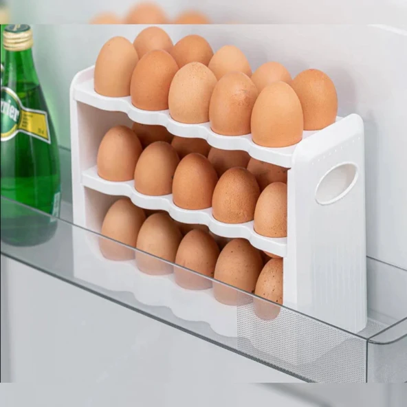 System 30 Bölmeli Yumurta Kutusu - Beyaz - 27 cm ürün görseli 1