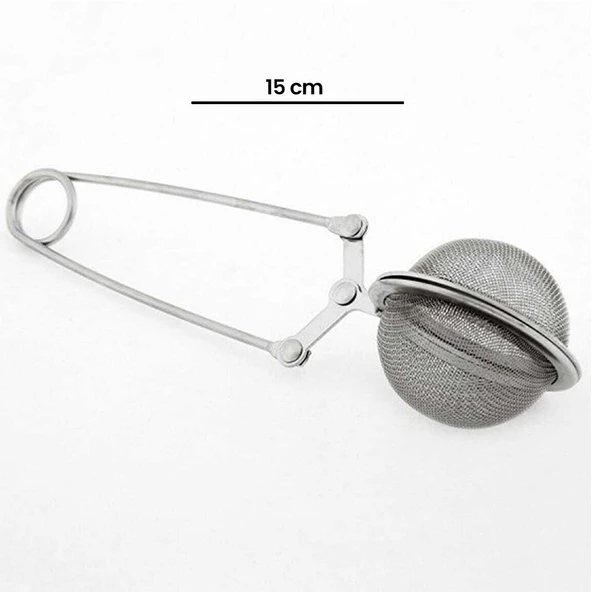 Jing Makaslı Çelik Çay Süzgeci - Resim 2
