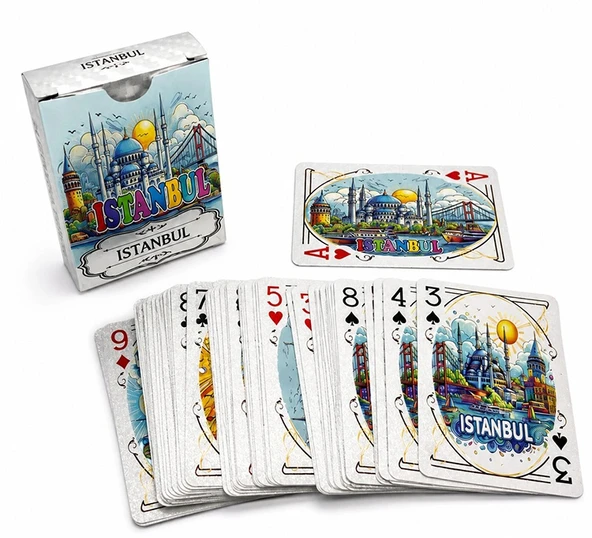 İstanbul Temalı İskambil Oyun Kartı Alk5659 ürün görseli 1