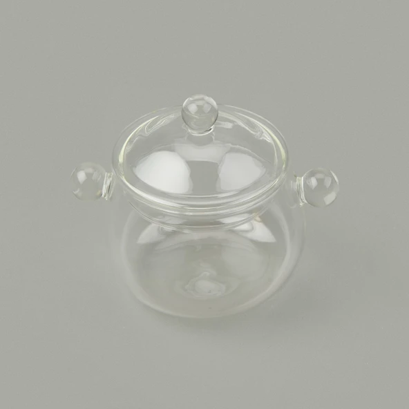 Cam Tencere - Şeffaf - 300 ml - Resim 3