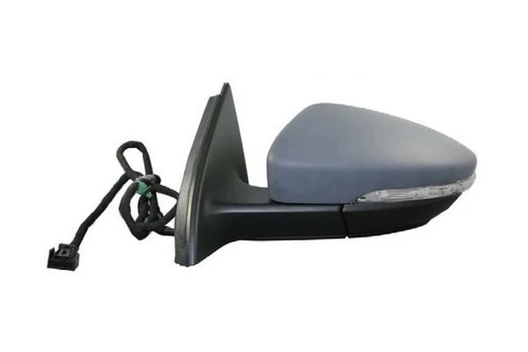 Volkswagen Passat 2010-2015 Elektrikli Otomatik Katlanır Ayna Astarlı Yan Ve Alt Sinyalli Hafızalı Sol 13Pin (Oem No: 3A ürün görseli 1