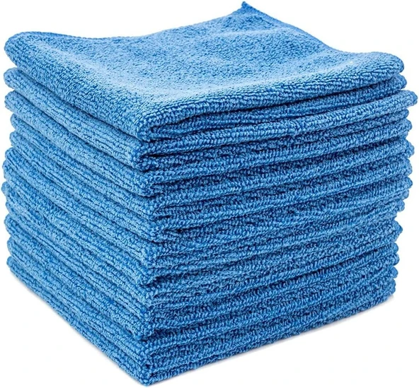 Çok Amaçlı Mikrofiber Temizlik Bezi Mavi 40X40 Cm - 5 ADET - 230 GSM ürün görseli 1