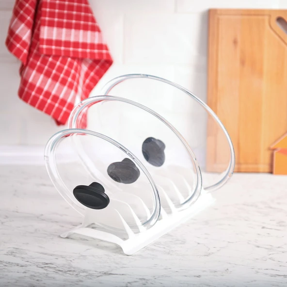 Tencere Kapak Düzenleyici Organizer - Asorti - 30 cm ürün görseli 1