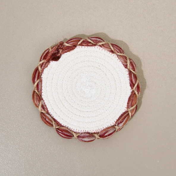 Soft Laetus Bardak Altlığı - Ekru - 13x13 cm - Resim 2