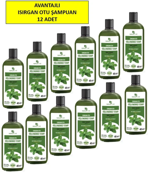 Isırganotu Şampuan, Saç Dökülmesine Karşı Yardımcı 485 ml 12'Lİ PAKET ürün görseli 1