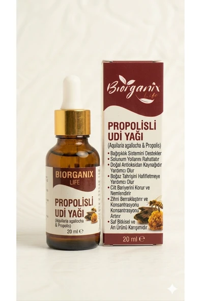 Life Propolisli Udi Yağı 20 ML – Doğal Bitkisel Bakım Yağı %100 Saf İçerik ürün görseli 1