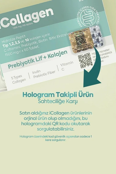 Kolajen Ve Prebiyotik Tablet - Resim 2